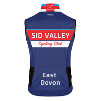Sid Valley Cycling Club Men's RACE CUT Wind Vest (Blue) PREORDER
