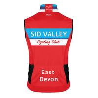 Sid Valley Cycling Club Women's RACE CUT Wind Vest (Red) PREORDER