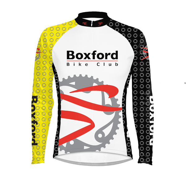 Boxford Bike Club Men's Race Cut Heavyweight Jersey WHITE - PREORDER