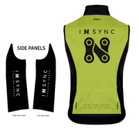 InSync Cycling Coach Men's Race Cut Wind Vest - PREORDER
