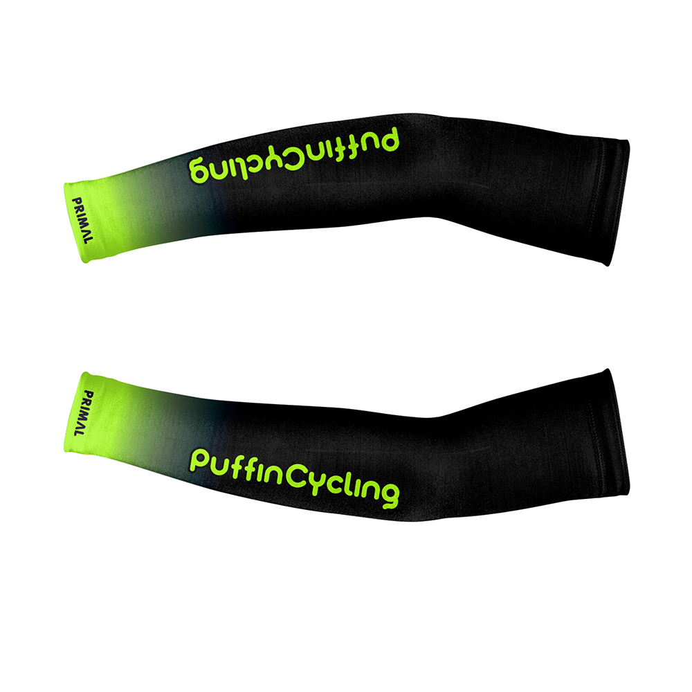 Puffin Cycling Thermal Arm Warmers (Unisex) PREORDER GREEN