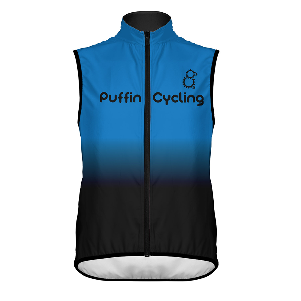 Puffin Cycling Men's Wind Vest PREORDER - BLUE