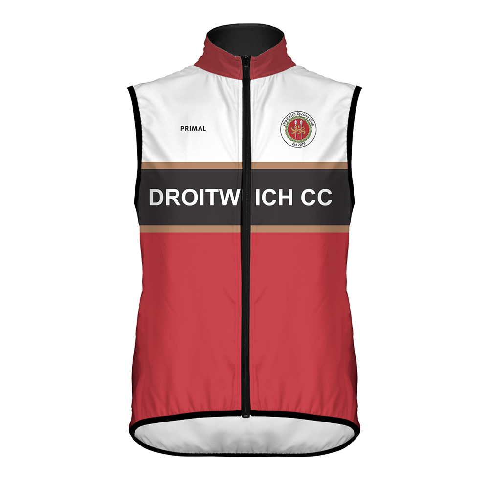 Droitwich Cycling Club Men's Sport Cut Wind Vest PREORDER