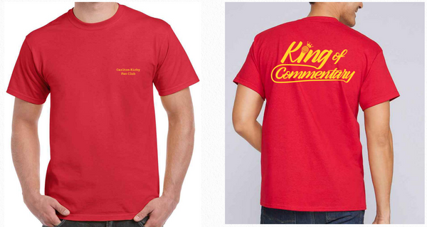 Carlton Kirby Fan Club - Cotton T-Shirt (Unisex - Red) - PREORDER