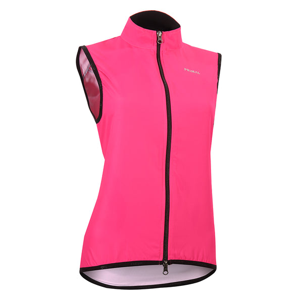 Neon Pink Women's Wind Vest freeshipping - Primal Europe cycling%